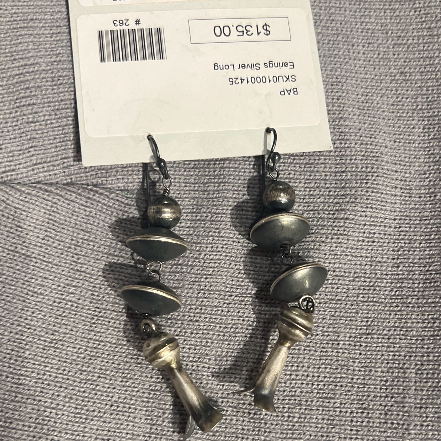 Earrings Silver Long