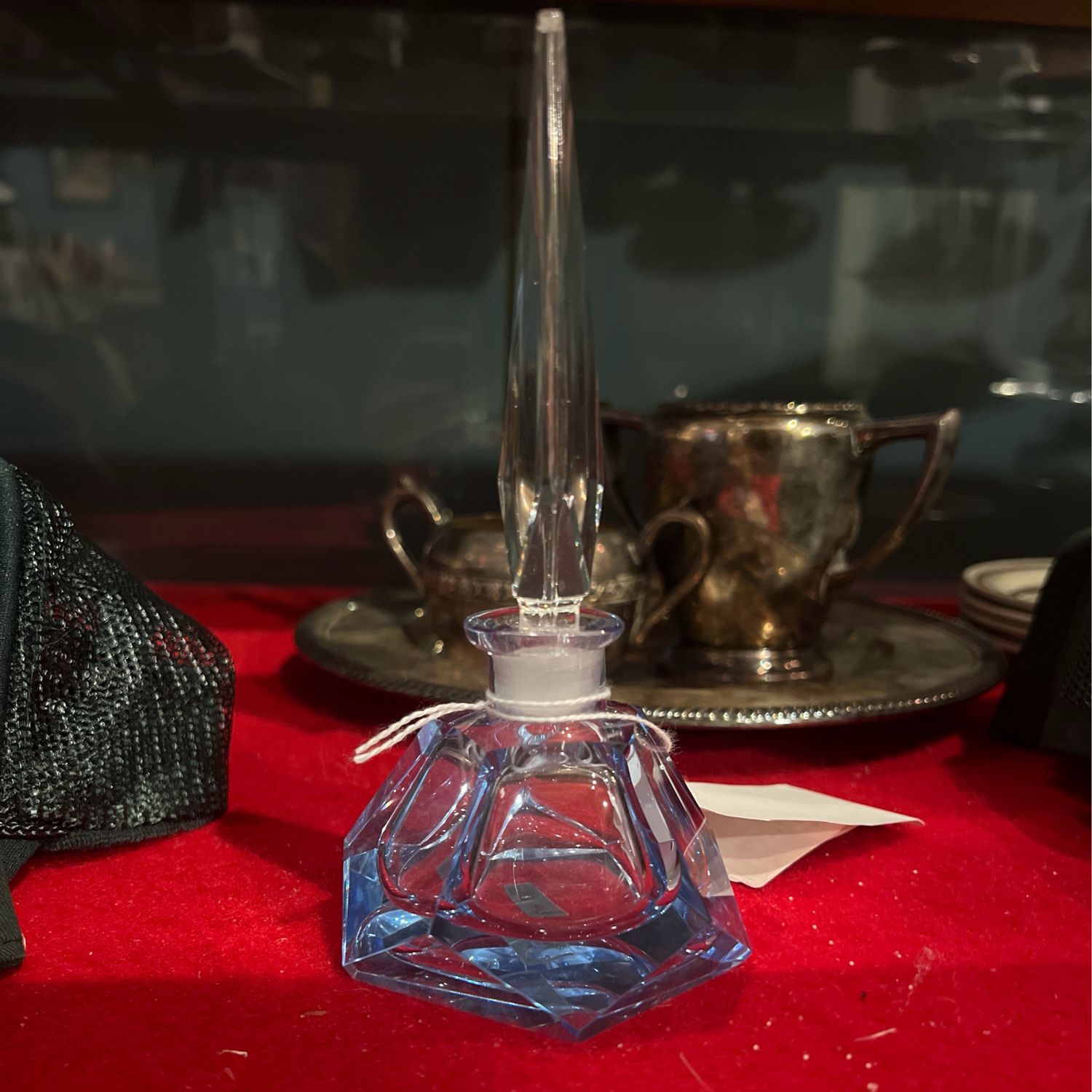 Perfume Bottle Art Deco Blue