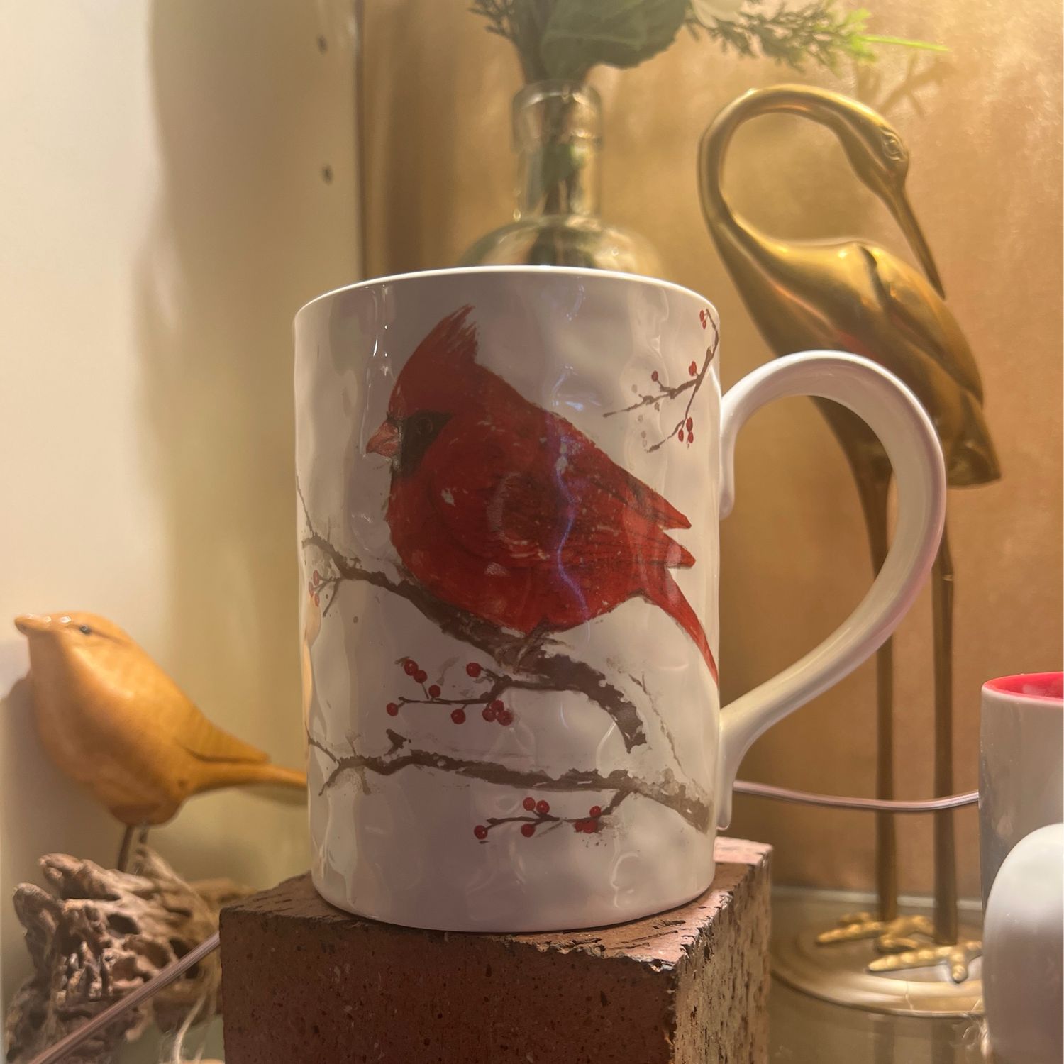 Mug -- Cardinal Winter Scene