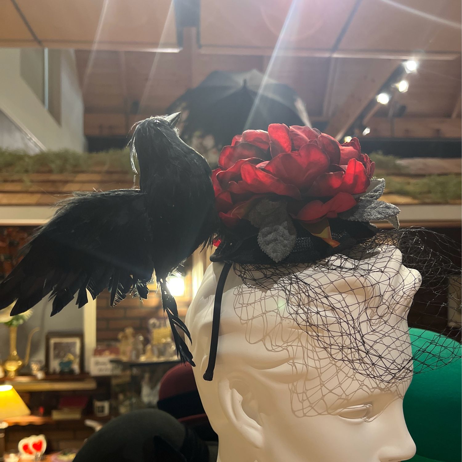 Hat -- Raven Fascinator