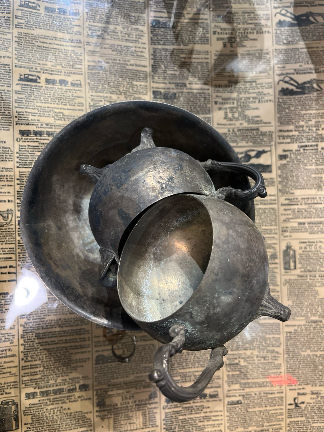 Paul Revere Reproduction: Silver Bowl, Tea Pot and Cup Set
