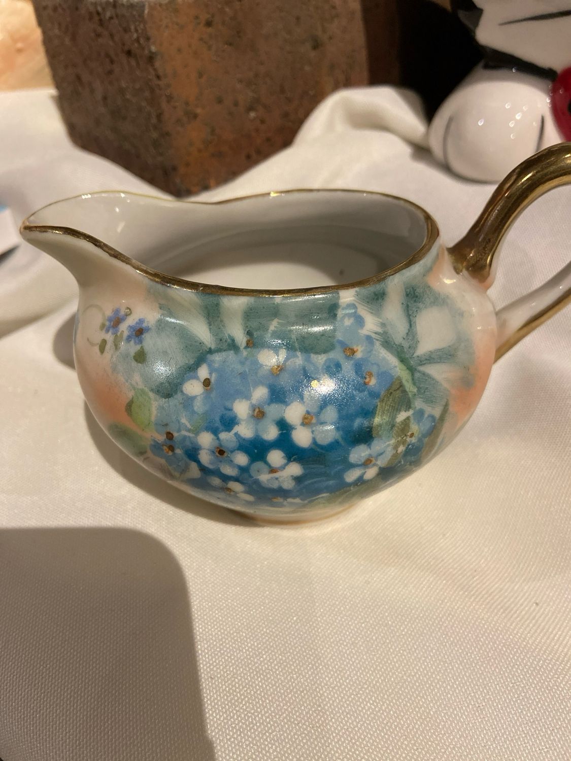 Creamer Small Flower Hand Painted