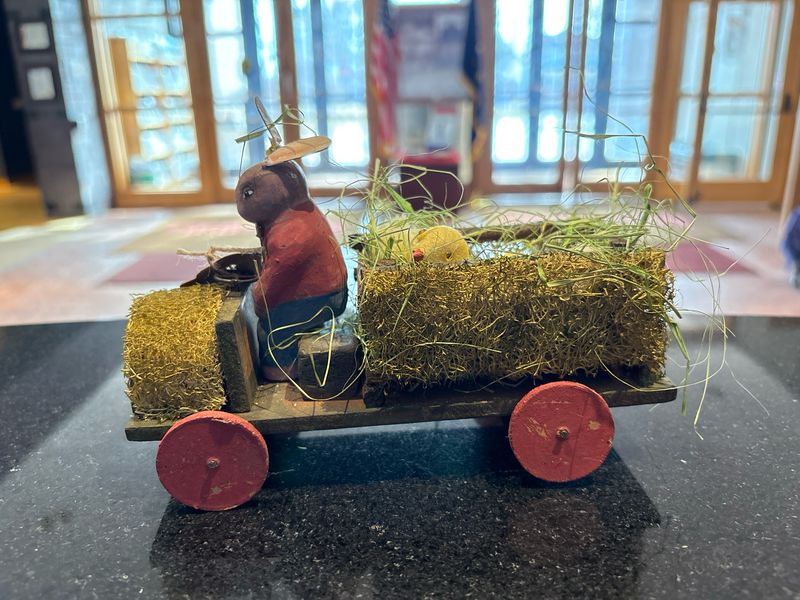 Haybale Tractor with Bunny - O. Mansion
