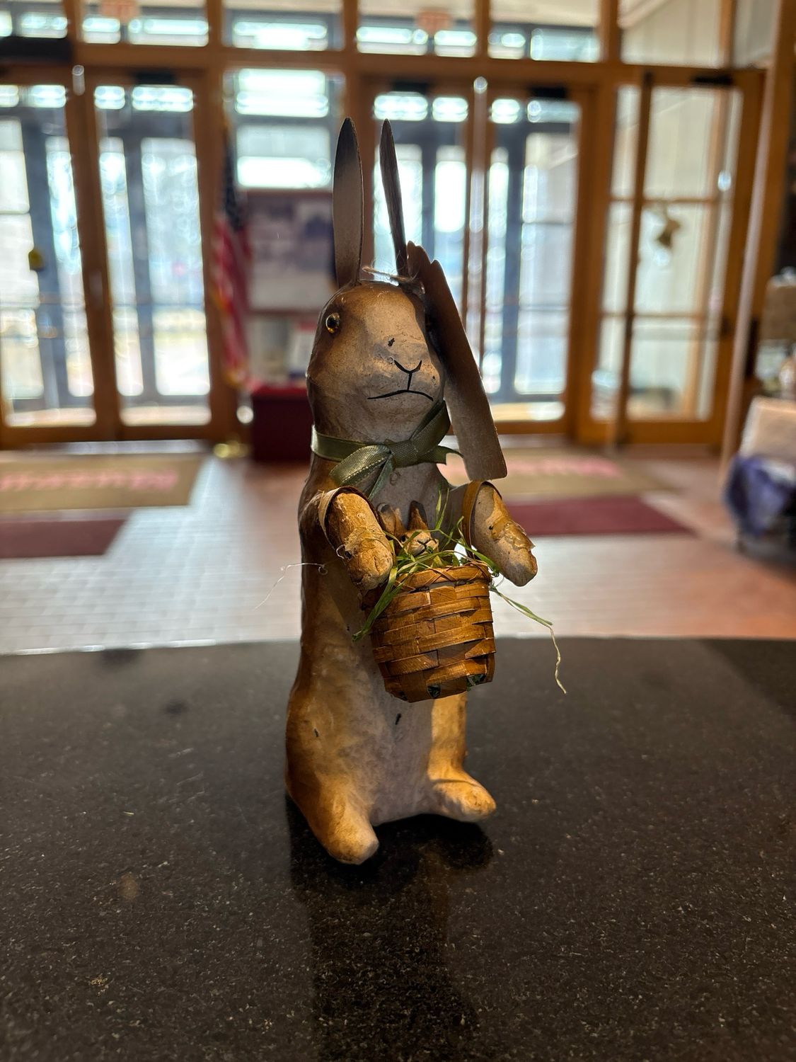 Easter Rabbits Holding Basket - O. Mansion