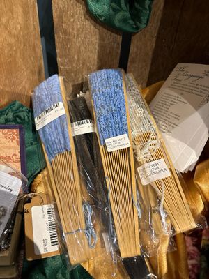 Handheld Battenberg Lace Fan
