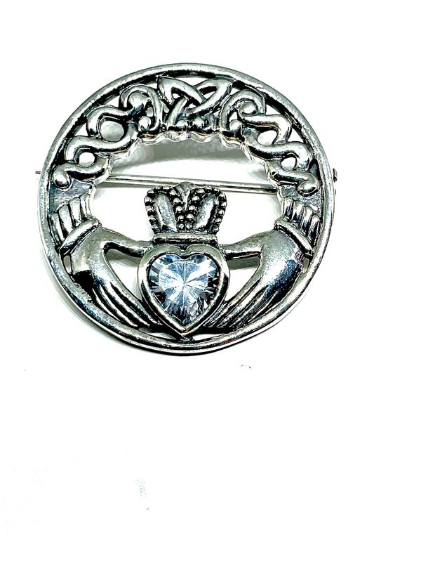 Claddagh Brooch with CCZ