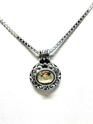 Celtic Filigree Citrine Pendant