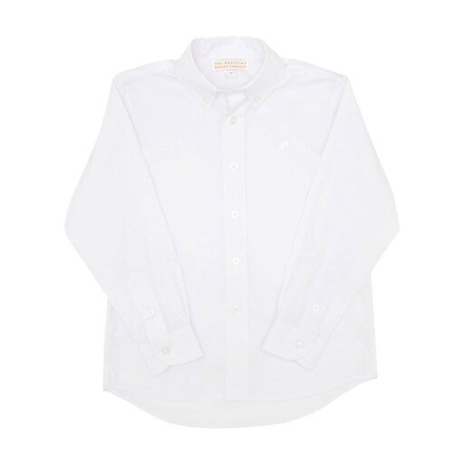 Deans List Dress Shirt-Oxford, Size: 14, Colour: Worth Avenue White/Worth Avenue White