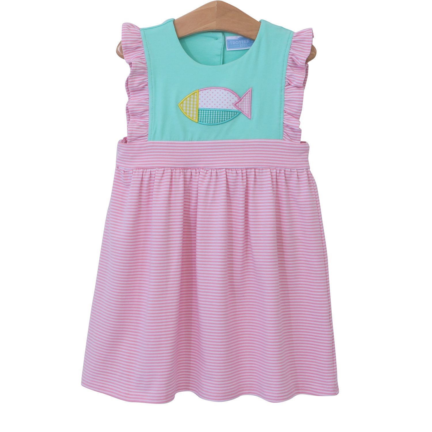 Color Block Fish Dress - Trotter Street Kids, Size: 2