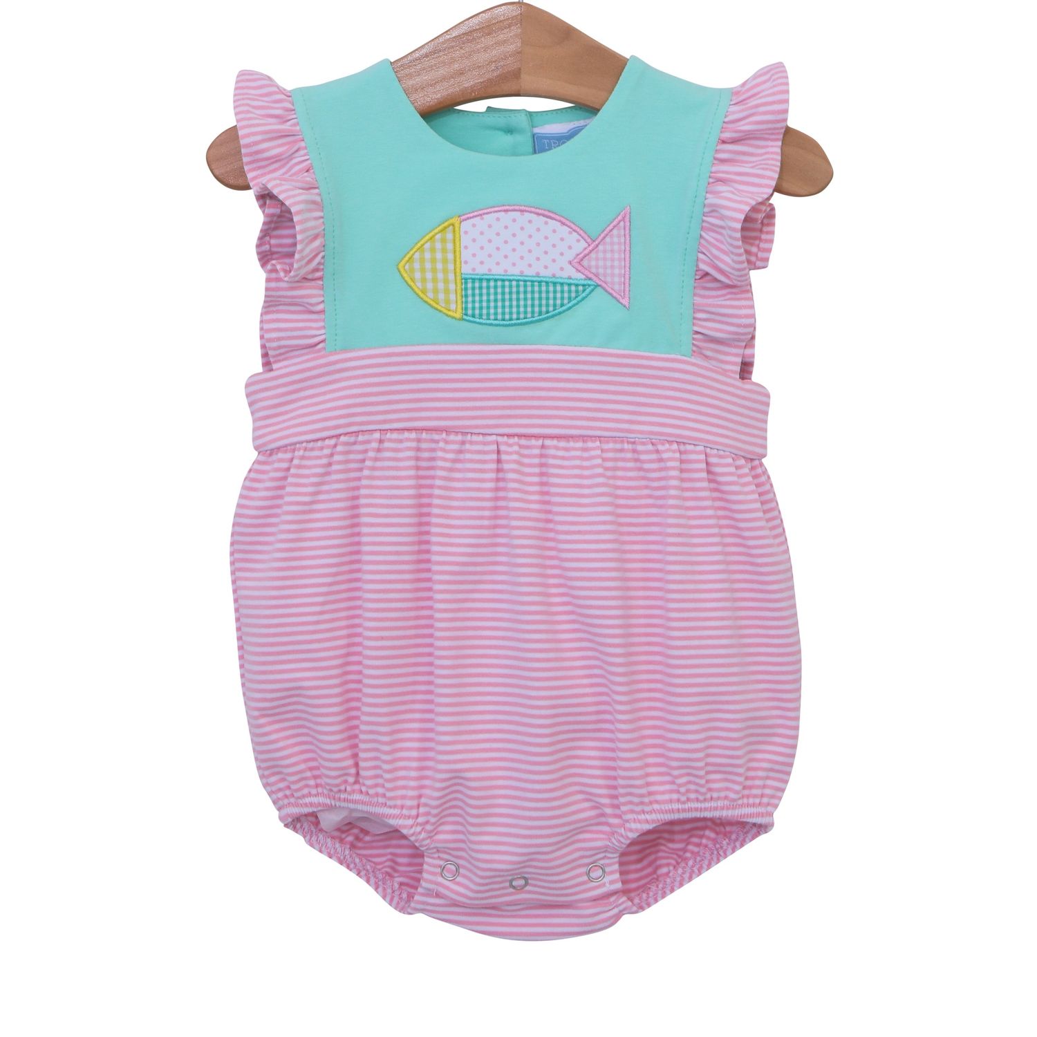 Color Block Fish Bubble - Trotter Street Kids, Size: 3M