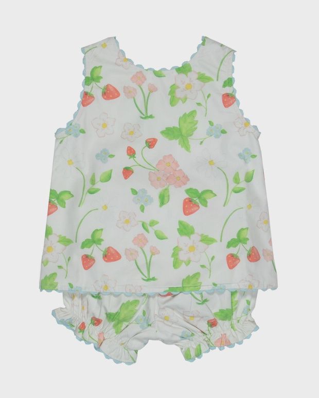 Strawberry Diaper Set, Size: 3M