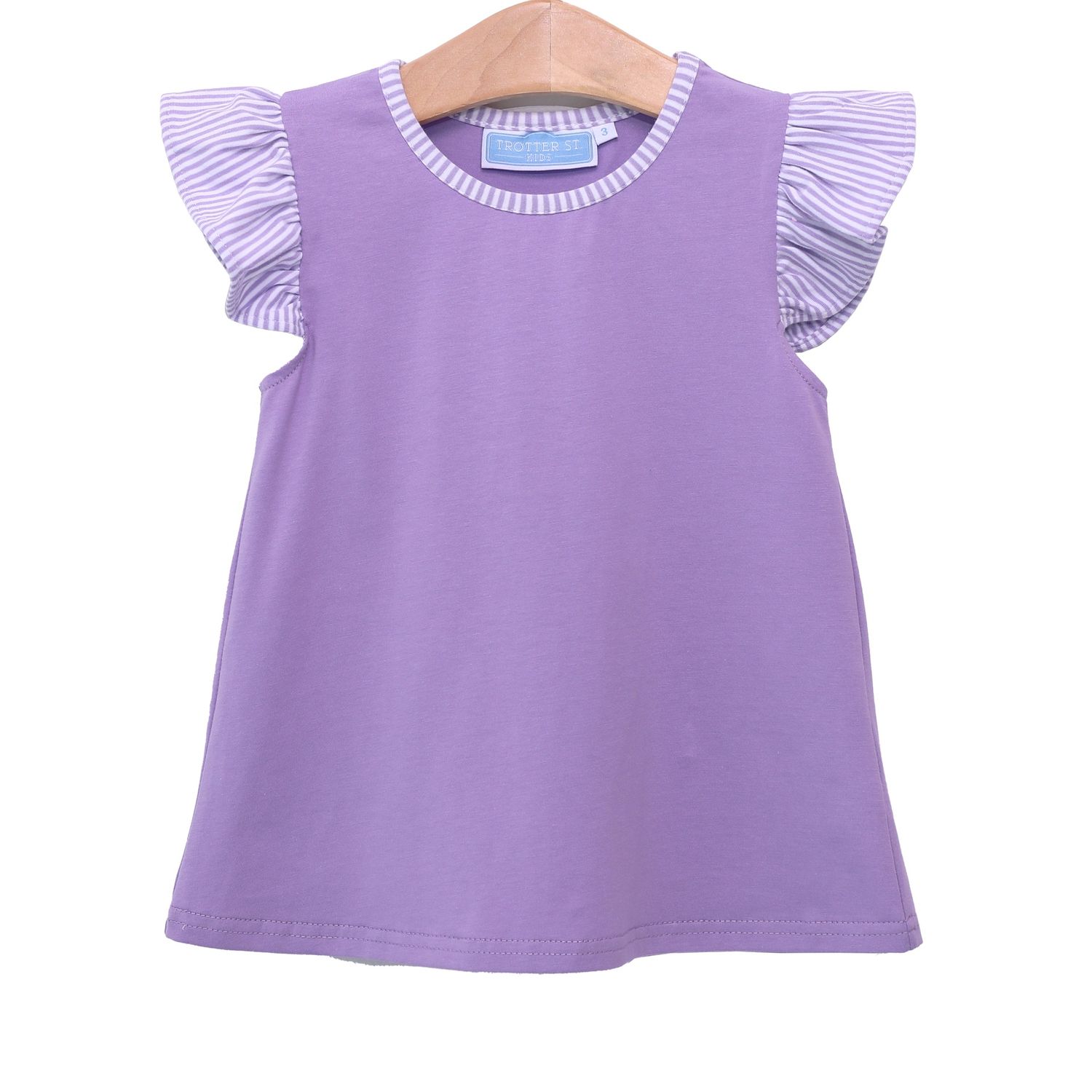 Vivian Flutter Top - Lavender, Size: 4