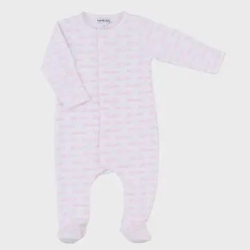 Little Sister Printed Footie, Color: Pink, Size: 3M/SM