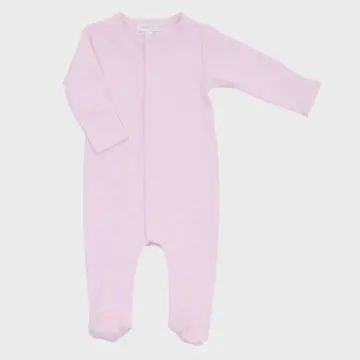 Essentials Solid Pink Footie, Size: 3 Months, Color: Pink