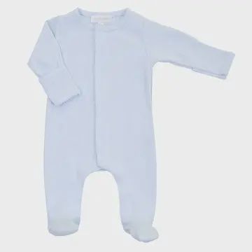 Essentials Solid Blue Footie, Size: 3 Months, Color: Blue