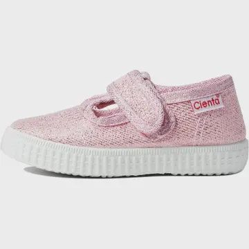 Velcro T-Strap - Pink Sparkle, Size: EU 22/US 6