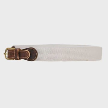 Buddy Belt-Canvas in White, Size: MED