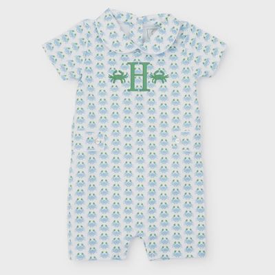 HENRY BOYS' PIMA COTTON SHORTALL - COOL CRABS