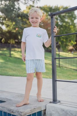 WALKER BOYS' PIMA COTTON SHORT SET - COOL CRABS