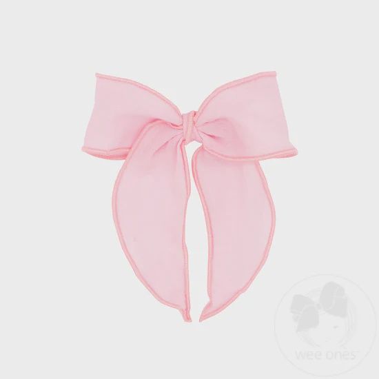 Medium Cotton Gauze Bowtie with Twisted Wrap and Whimsy Tails - PRL