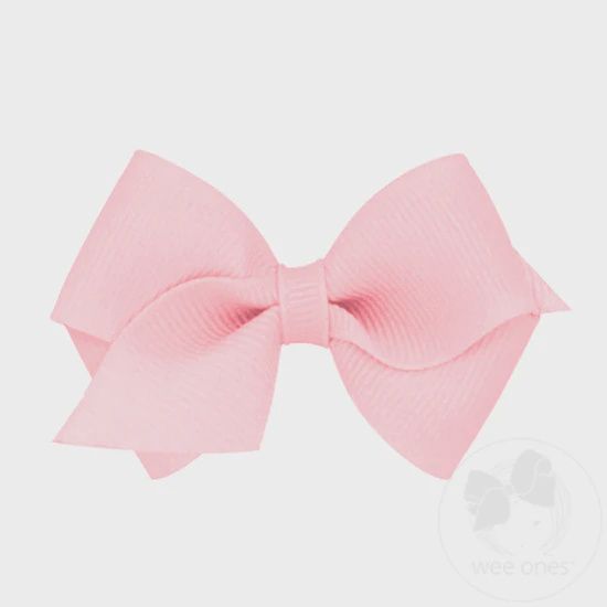 Wee Classic Grosgrain Girls Hair Bow - LPK