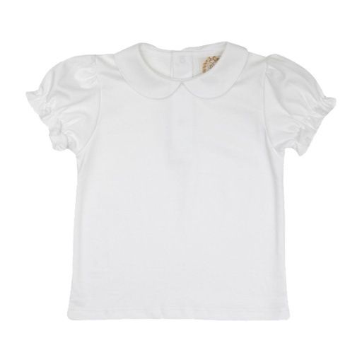 Maudes Peter Pan Collar PimaSS, Size: 6, Colour: Worth Avenue White/Worth Avenue White