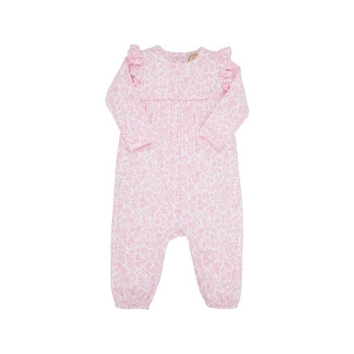 Leigh Ann Angel Sleeve Romper, Size: 612M, Colour: Greenville Garden