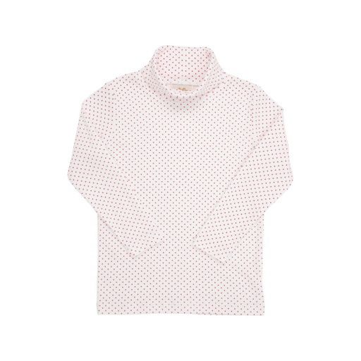 Tatum`s Turtleneck Shirt, Size: 5, Colour: Richmond Red Micro Dot