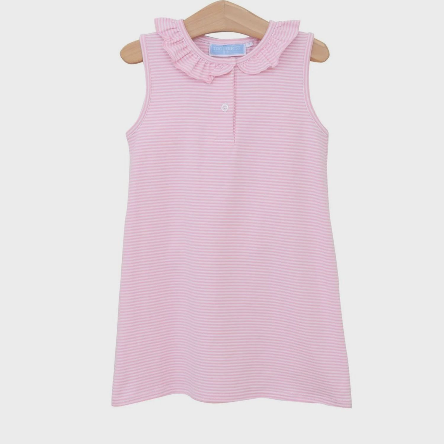 Nora Dress - Pink Stripe, Size: 24M
