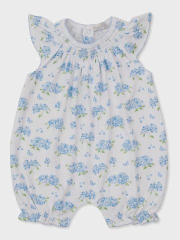 Heavenly Hydrangeas Short Playsuit, Size: 3-6 months