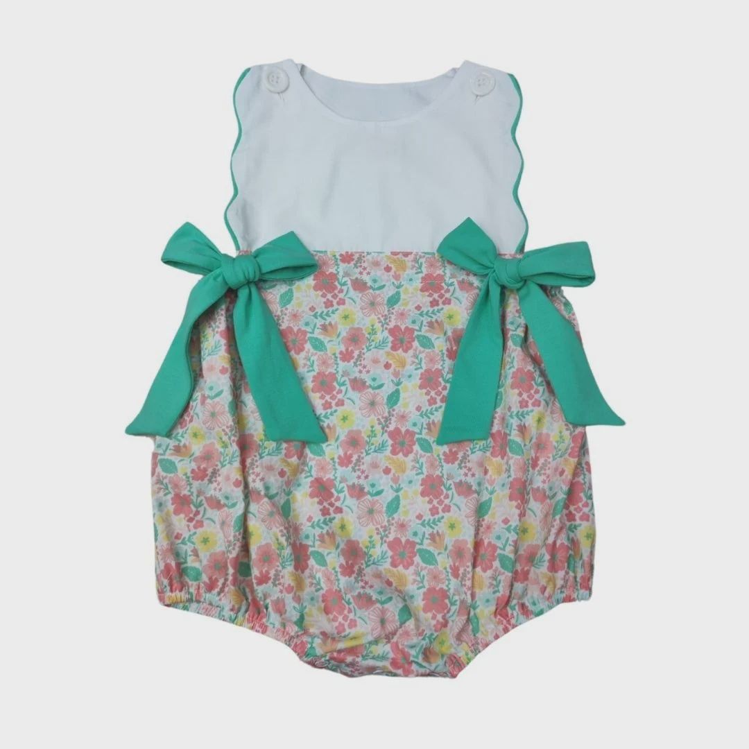 Lady Lou Scalloped Bubble, Size: 3M