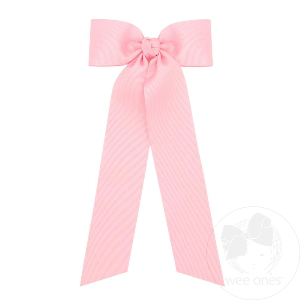 LT. PNK- Medium Grosgrain Streamer Tails