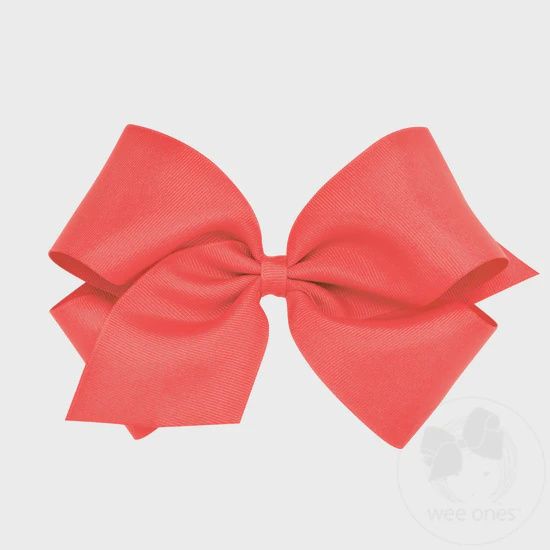 King Classic Grosgrain Hair Bow (Plain Wrap) - WTM