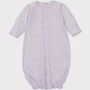 Lilac Floral Newborn Converter Gown, Size: Small