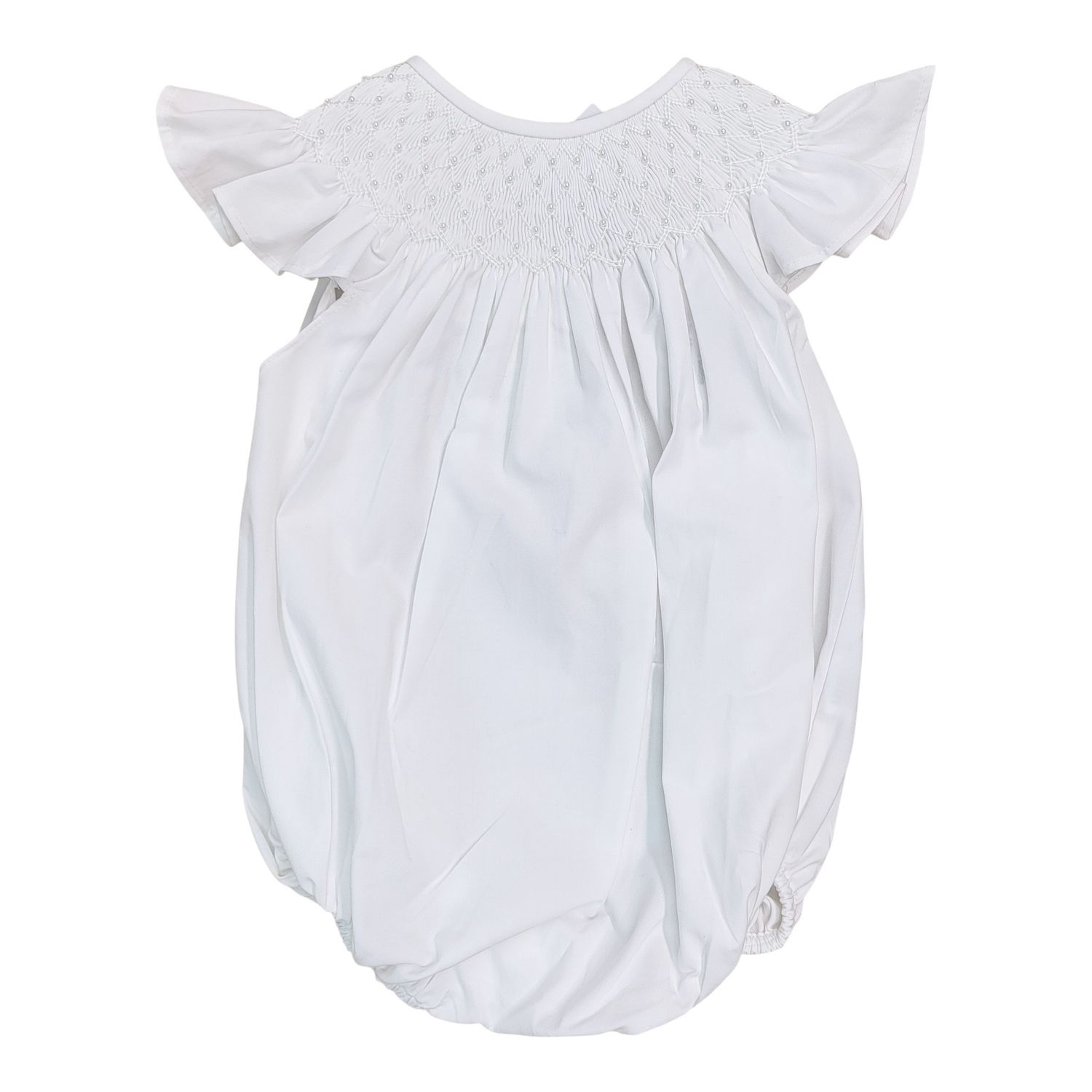 Catherine Pearl Smocked Bubble, Size: 3M