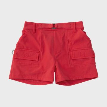 Boy's Inshore Perf Short - Watermelon Red