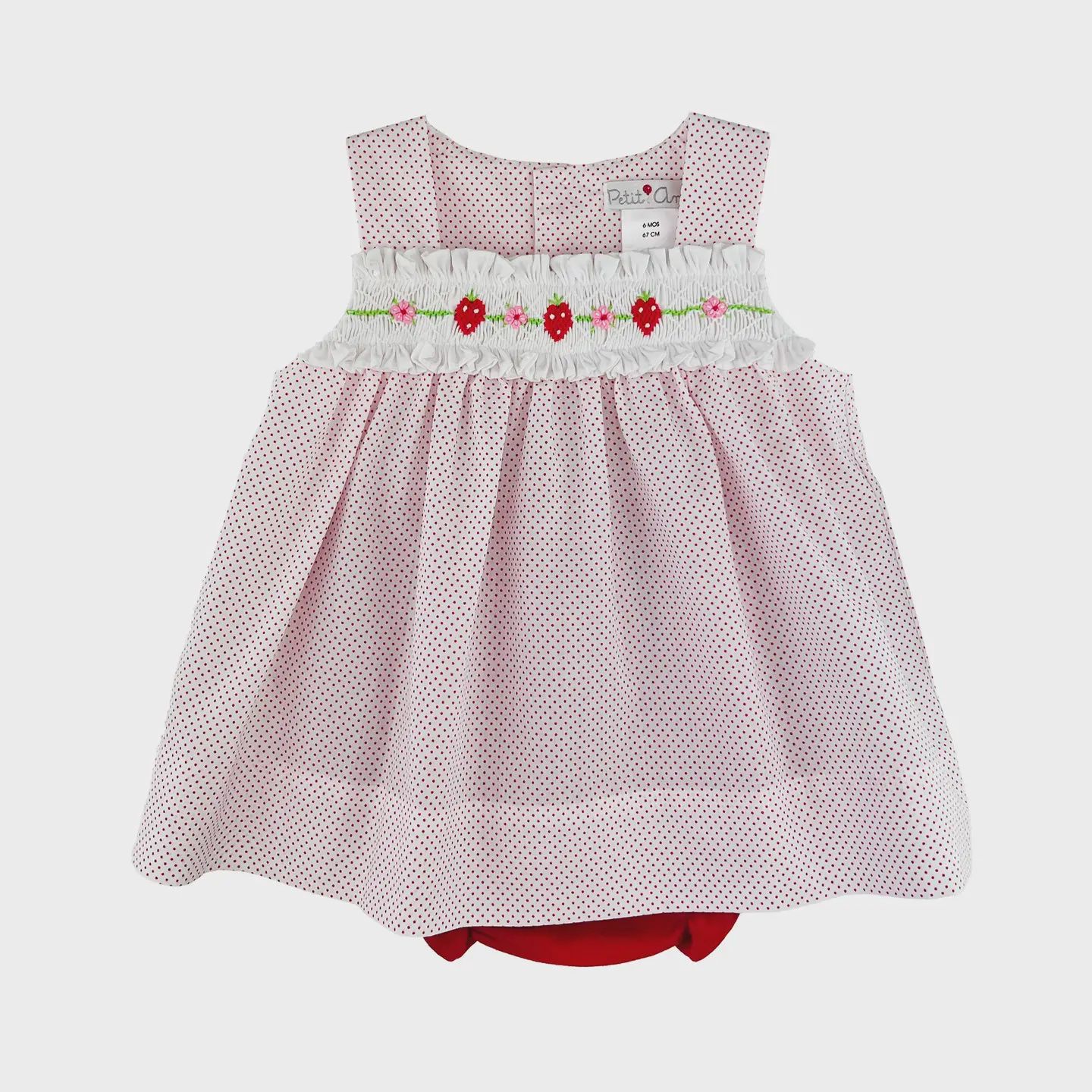 Strawberry Suntop &amp; Bloomer Set, Size: 3M