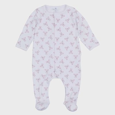 Baby's Teddy Footie - Pink