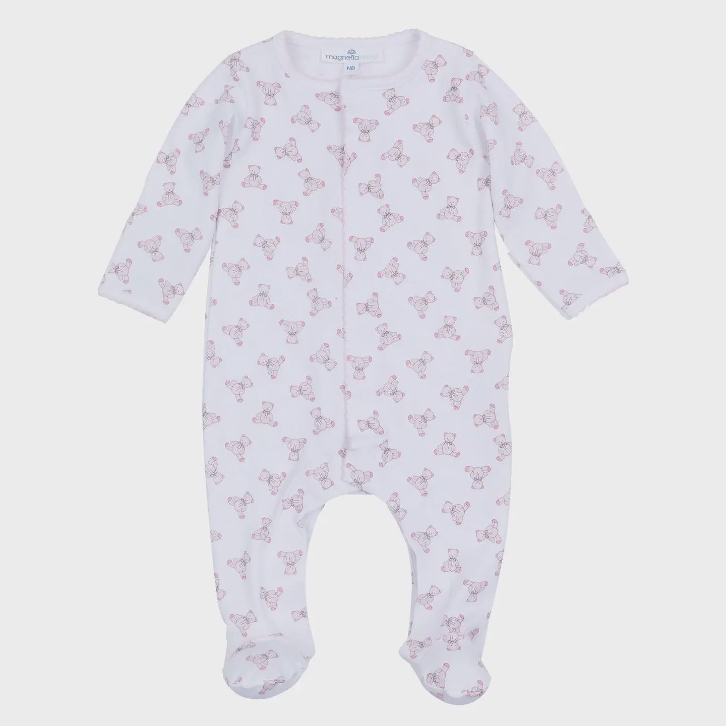 Baby&#39;s Teddy Footie - Pink, Size: NB