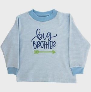 Big Brother T-Shirt - blue striped, Size: 2t