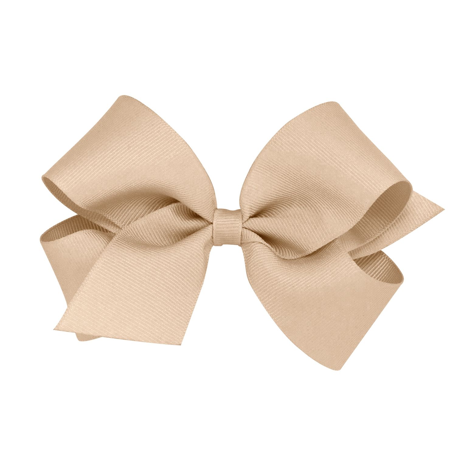Medium Classic Grosgrain Bow (Plain Wrap) - OATMEAL