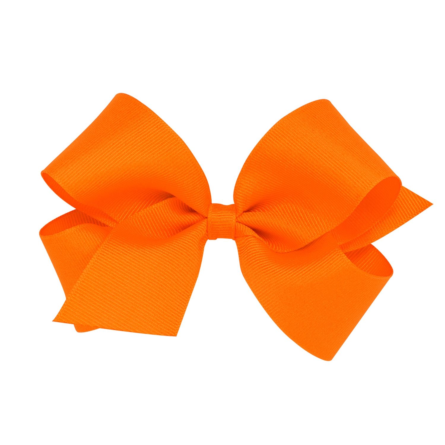 Medium Classic Grosgrain Bow (Plain Wrap) - Orange