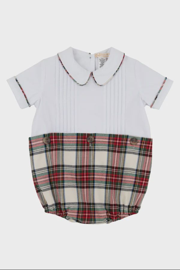 Bryan Button In Bubble Charlie Place Plaid, Size: 0-6M