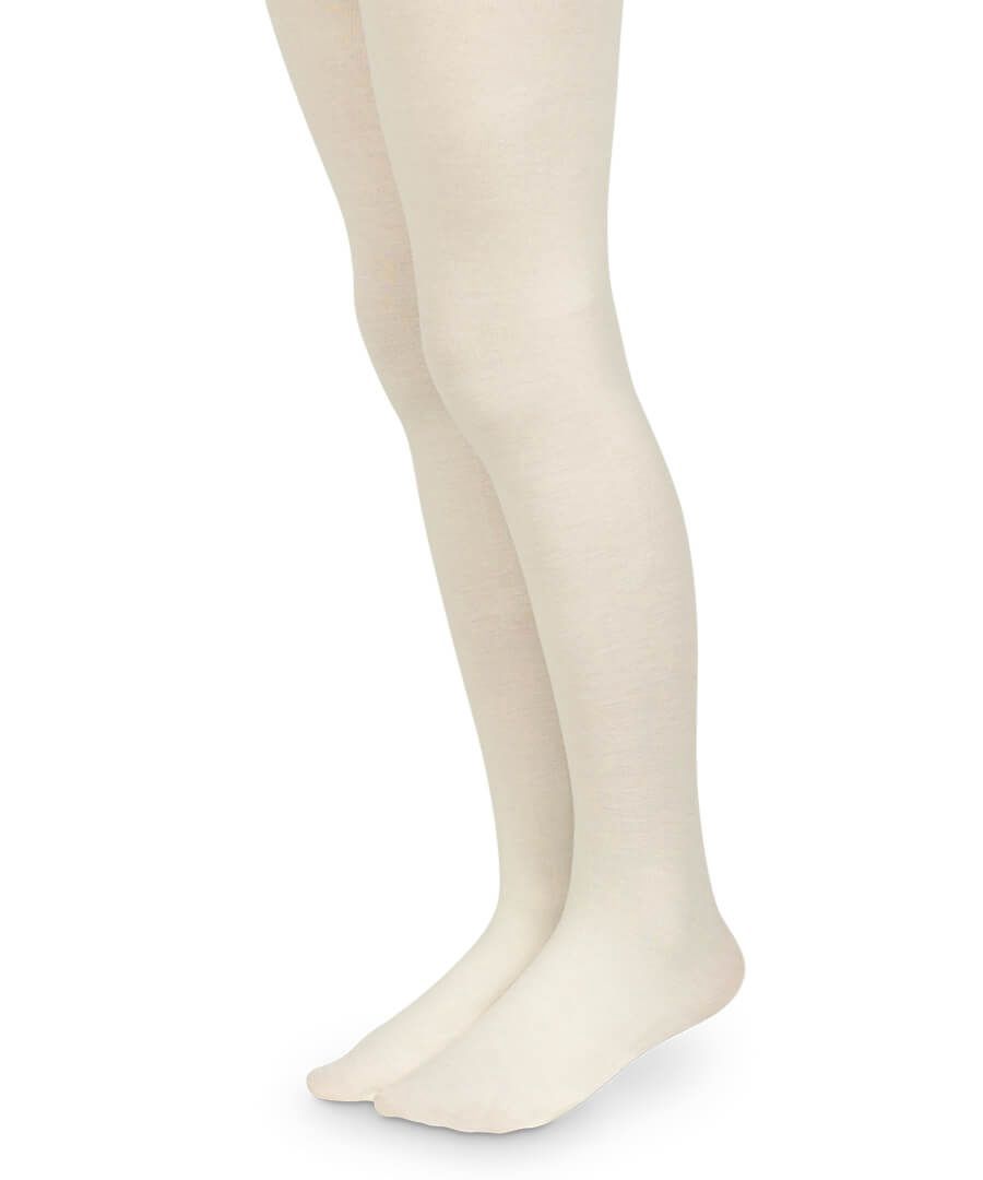 Pima Cotton Tights 1 Pair, Color: Ivory, Size: 6-18M