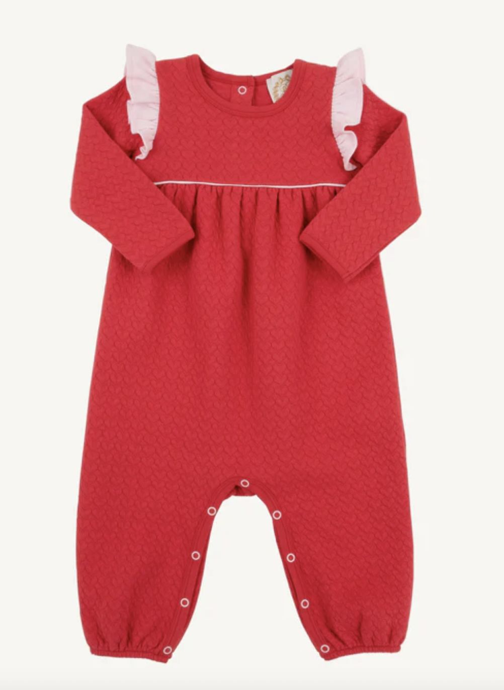 Leigh Ann Angel Sleeve Romper (Quilted), Size: 0-3M