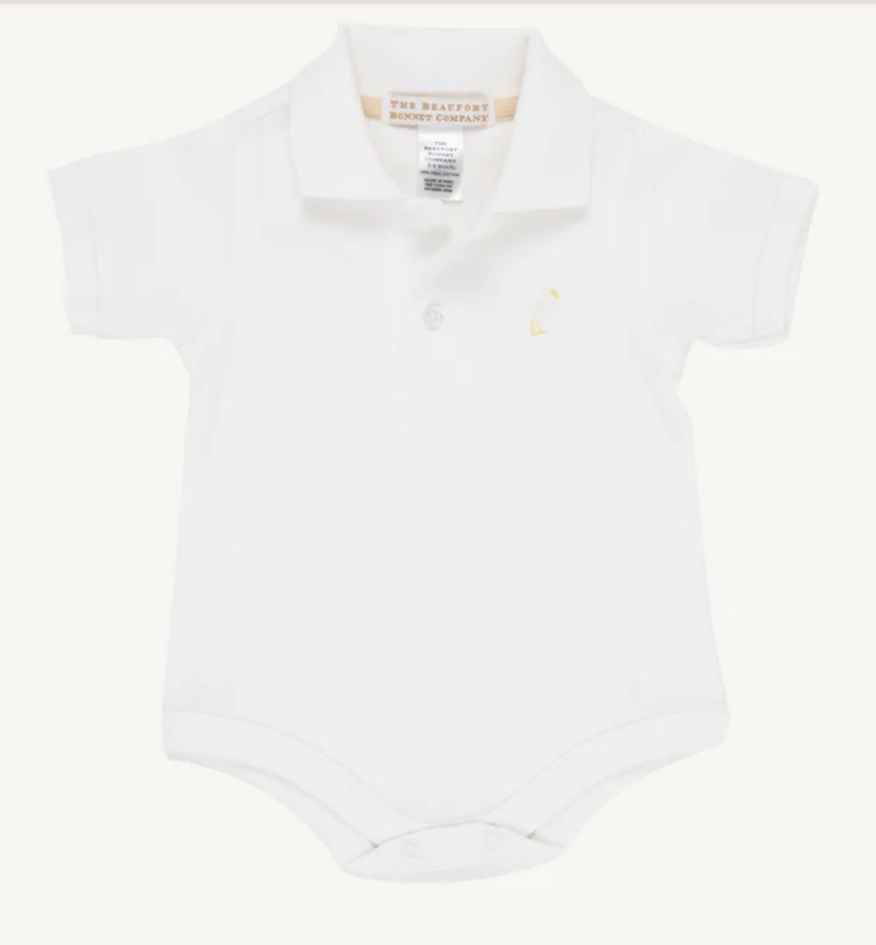 Prim &amp; Proper Polo &amp; Onesie, Color: Worth Ave White, Size: 0-6M