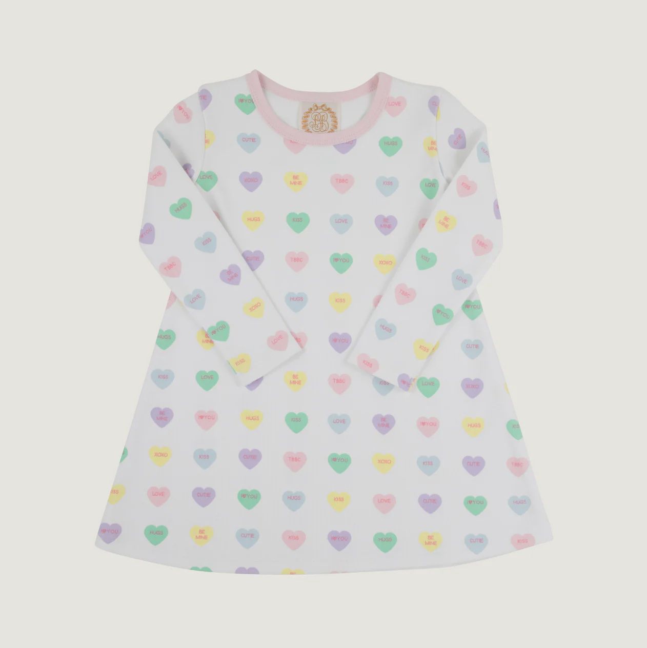 Long Sleeve Polly Play Dress -  We Heart You, Size: 2T