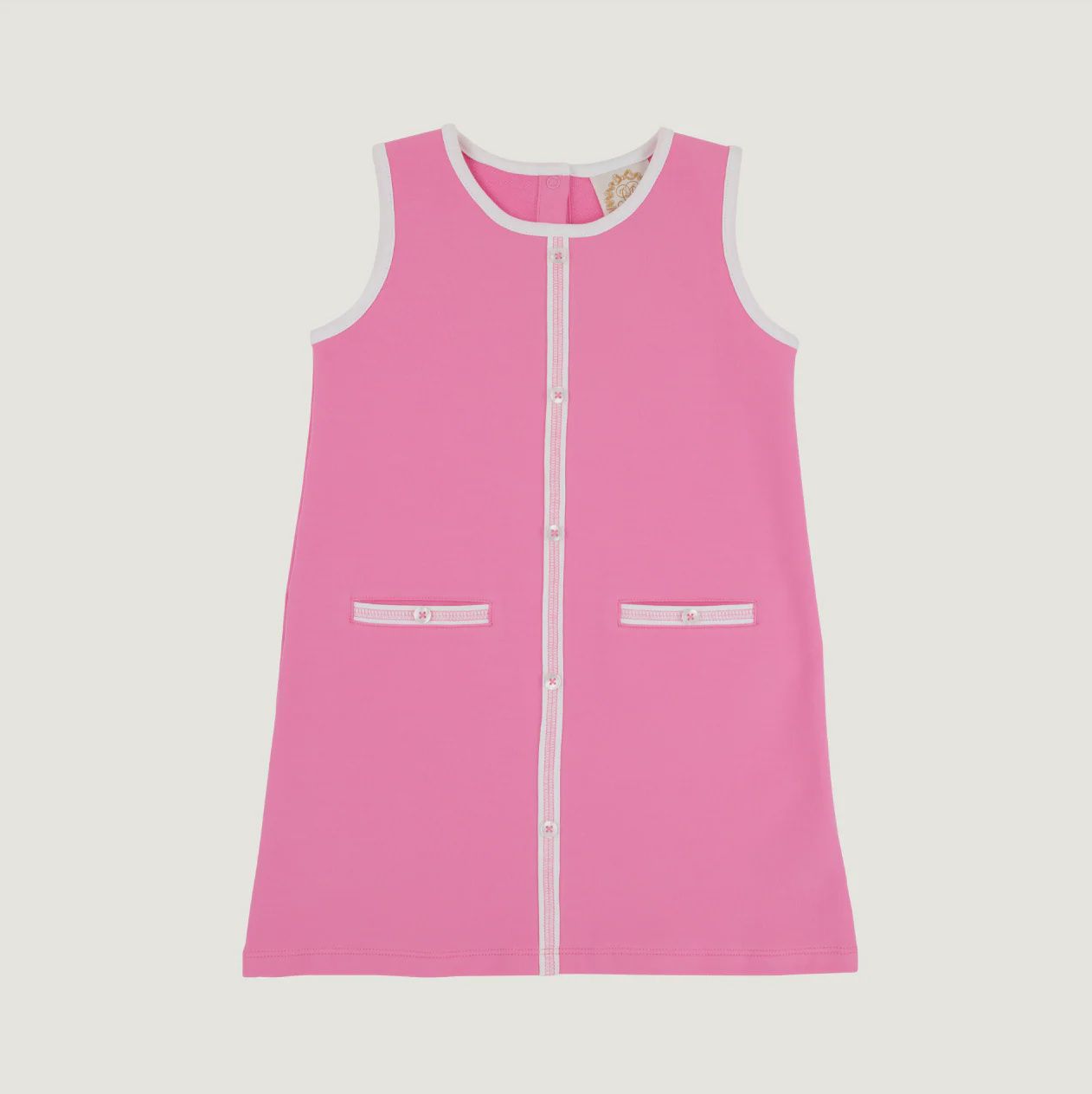 Annie Apron Dress, Color: Winter Park Pink/Worth Ave White, Size: 2T