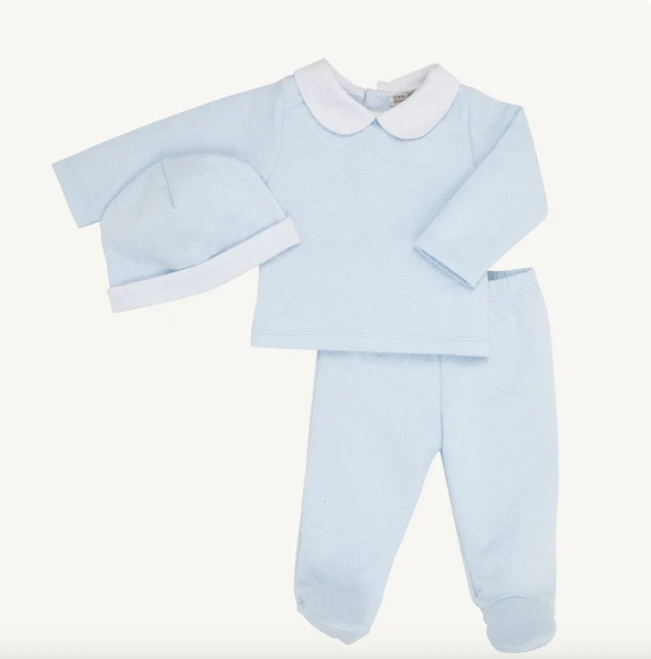 Hart's Hold Me Set (Pima Jacquard) - Buckhead Blue, Size: 0-3M
