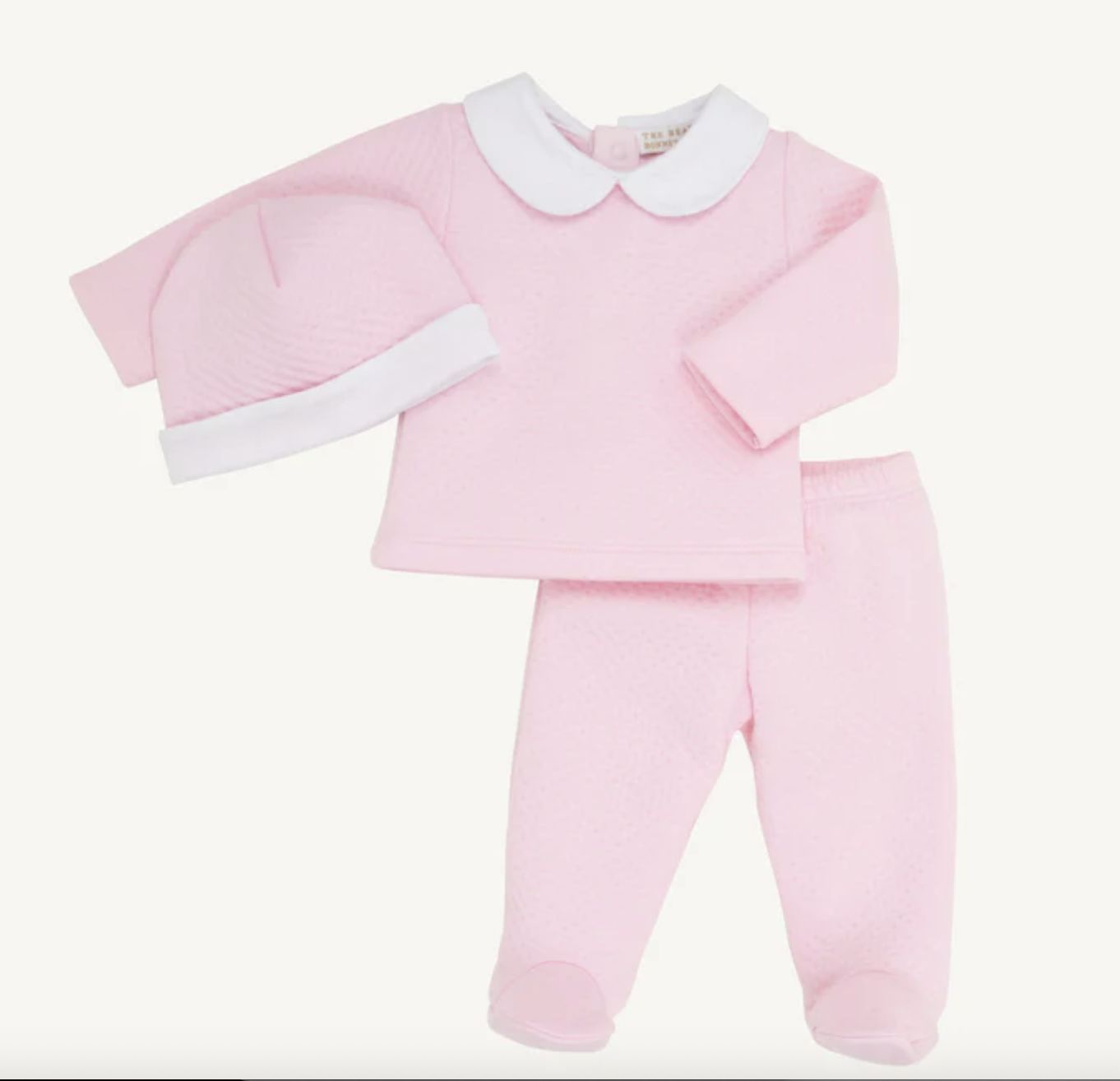Hart's Hold Me Set (Pima Jacquard) - Palm Beach Pink, Size: 0-3M